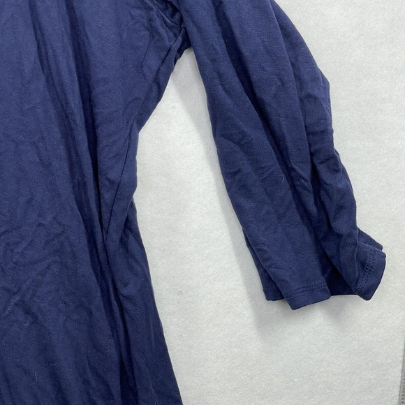 Belle Kim Gravel QVC Womens Size 2X Modal Blend Navy Blue Stretch Tunic Top - Picture 14 of 15